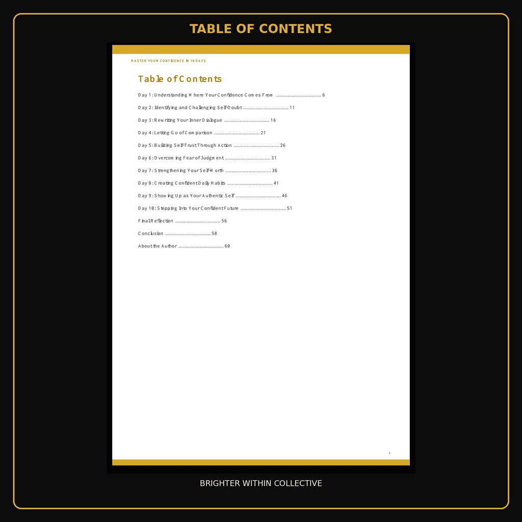 Master Your Confidence in 10 Days – Ebook & Complete Toolkit