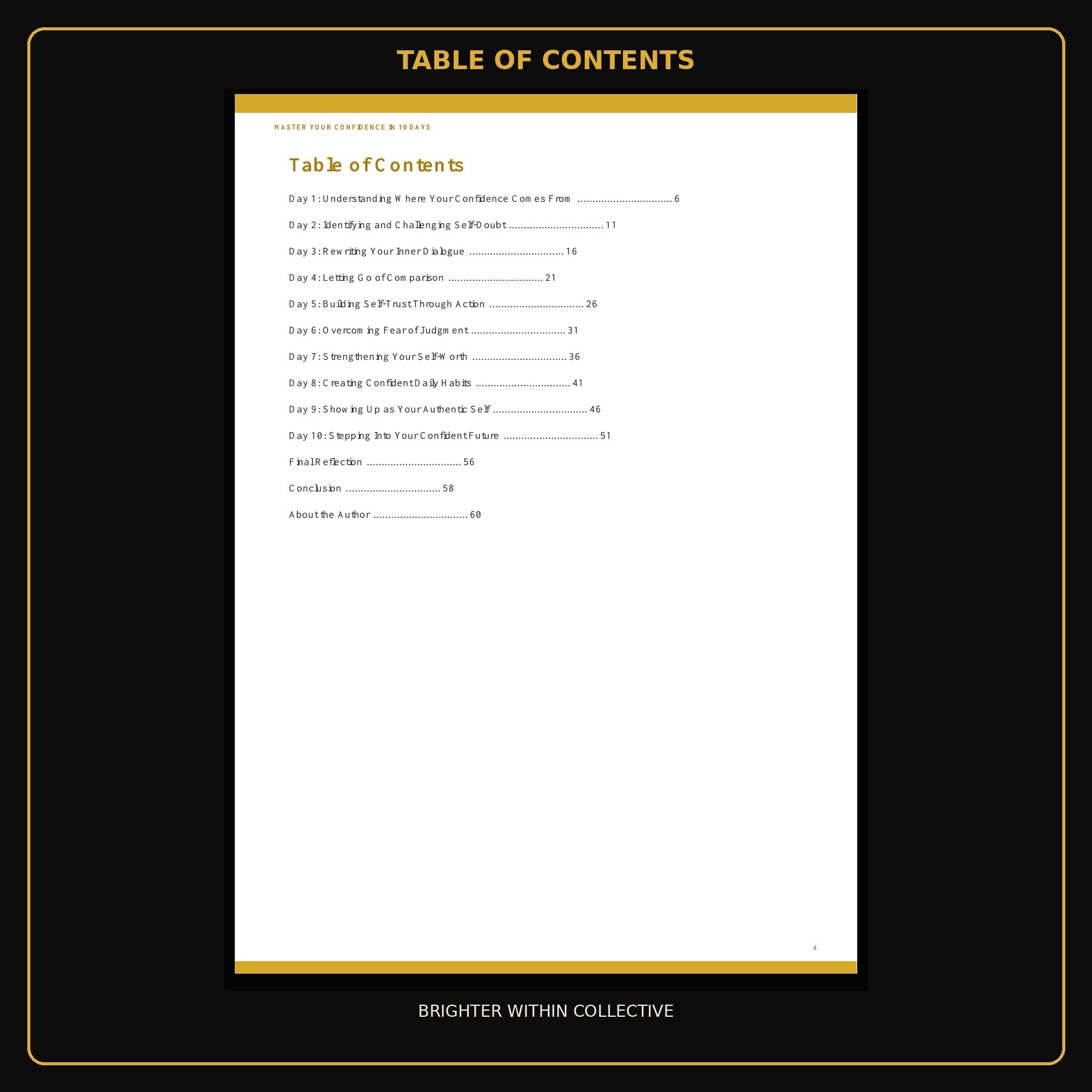 Master Your Confidence in 10 Days – Ebook & Complete Toolkit