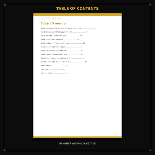 Master Your Confidence in 10 Days – Ebook & Complete Toolkit