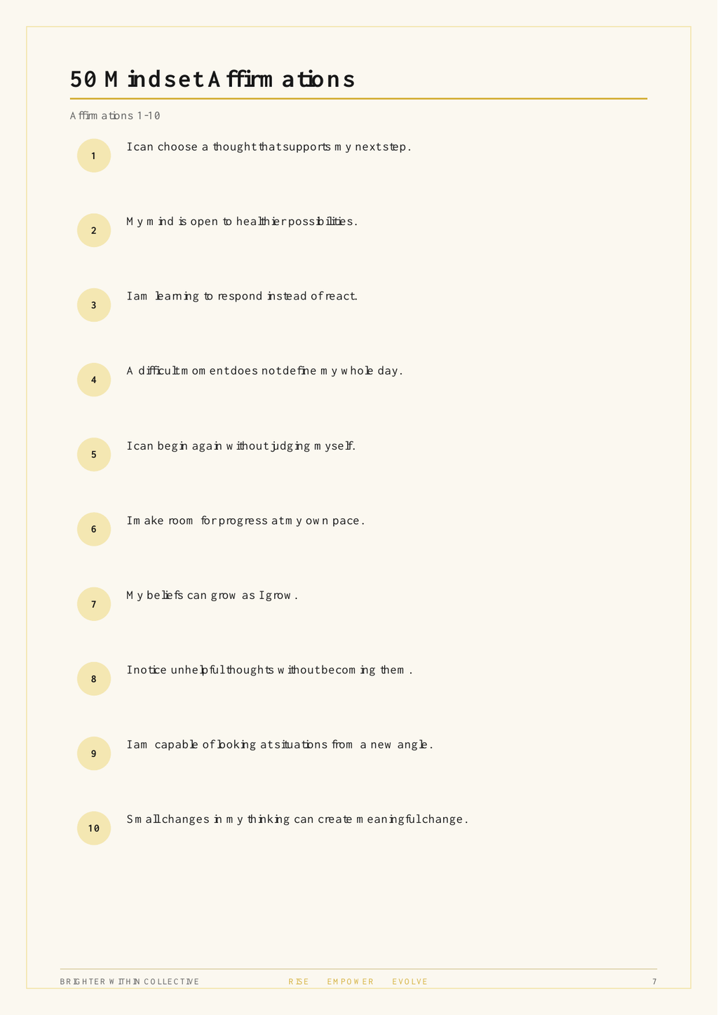 Master Your Mindset in 10 Days – Ebook + Complete Toolkit